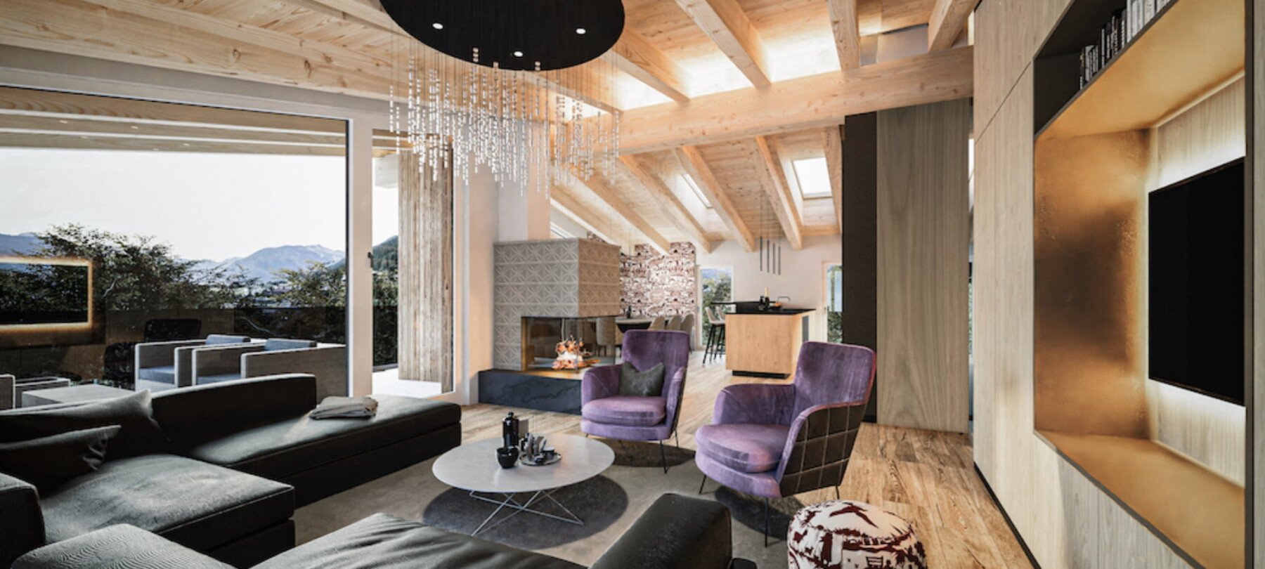 Chalet Frieda Living Area